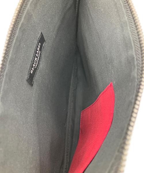 BLACK LABEL CRESTBRIDGE（ブラックレーベル クレストブリッジ）BLACK LABEL CRESTBRIDGE (ブラックレーベル クレストブリッジ) CBチェッククラッチバッグ ブラックの古着・服飾アイテム