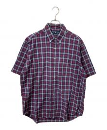 RALPH LAUREN（ラルフローレン）の古着「半袖シャツ ネイビー×レッド BLAKE」｜ネイビー×レッド