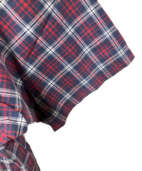 RALPH LAUREN（ラルフローレン）RALPH LAUREN (ラルフローレン) 半袖シャツ ネイビー×レッド BLAKE ネイビー×レッド サイズ:Lの古着・服飾アイテム