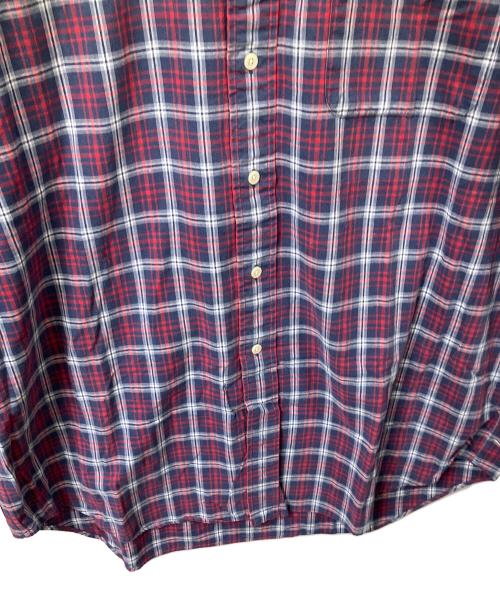 RALPH LAUREN（ラルフローレン）RALPH LAUREN (ラルフローレン) 半袖シャツ ネイビー×レッド BLAKE ネイビー×レッド サイズ:Lの古着・服飾アイテム