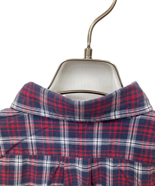 RALPH LAUREN（ラルフローレン）RALPH LAUREN (ラルフローレン) 半袖シャツ ネイビー×レッド BLAKE ネイビー×レッド サイズ:Lの古着・服飾アイテム