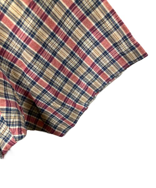 RALPH LAUREN（ラルフローレン）RALPH LAUREN (ラルフローレン) 半袖シャツ BLAKE レッド×ベージュ チェック レッド×ベージュ サイズ:Mの古着・服飾アイテム