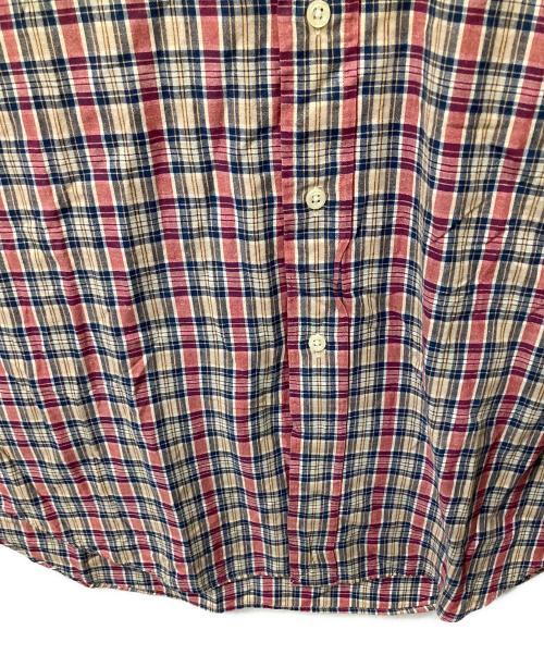 RALPH LAUREN（ラルフローレン）RALPH LAUREN (ラルフローレン) 半袖シャツ BLAKE レッド×ベージュ チェック レッド×ベージュ サイズ:Mの古着・服飾アイテム