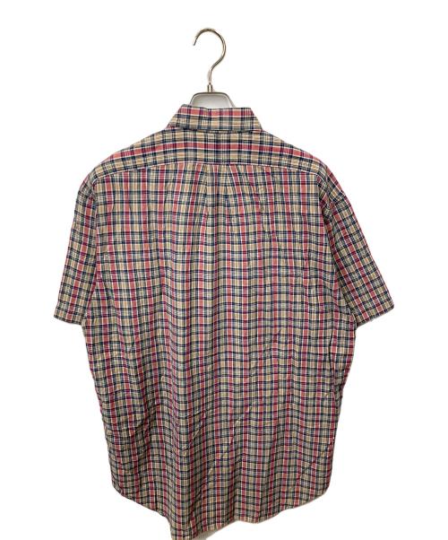 RALPH LAUREN（ラルフローレン）RALPH LAUREN (ラルフローレン) 半袖シャツ BLAKE レッド×ベージュ チェック レッド×ベージュ サイズ:Mの古着・服飾アイテム