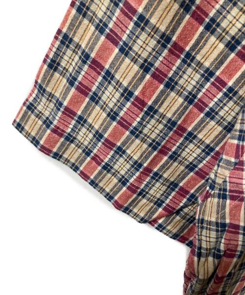 RALPH LAUREN（ラルフローレン）RALPH LAUREN (ラルフローレン) 半袖シャツ BLAKE レッド×ベージュ チェック レッド×ベージュ サイズ:Mの古着・服飾アイテム