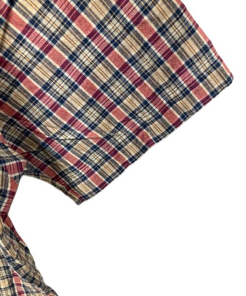 RALPH LAUREN（ラルフローレン）RALPH LAUREN (ラルフローレン) 半袖シャツ BLAKE レッド×ベージュ チェック レッド×ベージュ サイズ:Mの古着・服飾アイテム