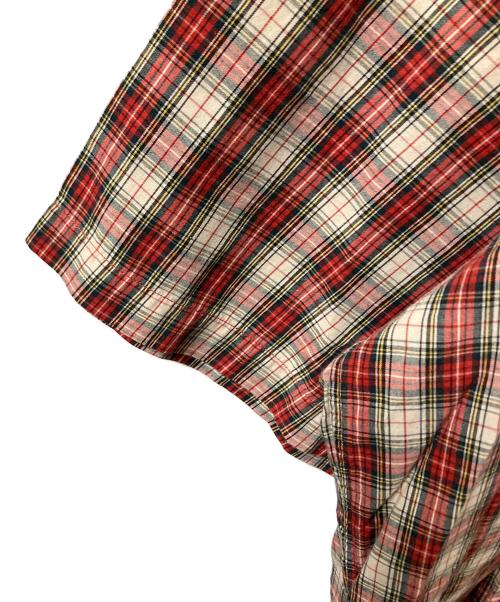RALPH LAUREN（ラルフローレン）RALPH LAUREN (ラルフローレン) チェック半袖シャツ レッド×ベージュ レッド×ベージュ サイズ:Lの古着・服飾アイテム
