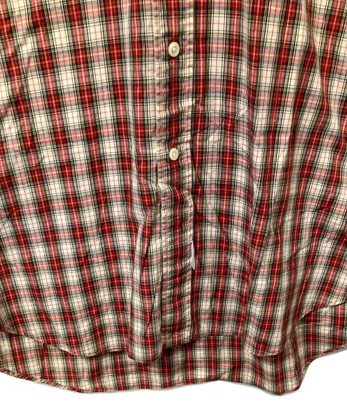 RALPH LAUREN（ラルフローレン）RALPH LAUREN (ラルフローレン) チェック半袖シャツ レッド×ベージュ レッド×ベージュ サイズ:Lの古着・服飾アイテム