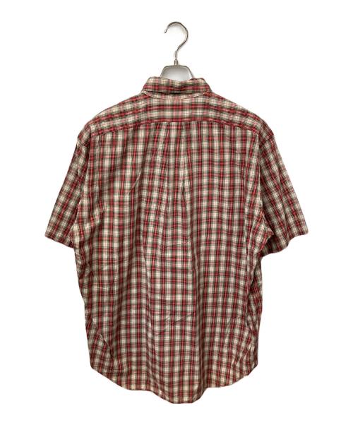 RALPH LAUREN（ラルフローレン）RALPH LAUREN (ラルフローレン) チェック半袖シャツ レッド×ベージュ レッド×ベージュ サイズ:Lの古着・服飾アイテム