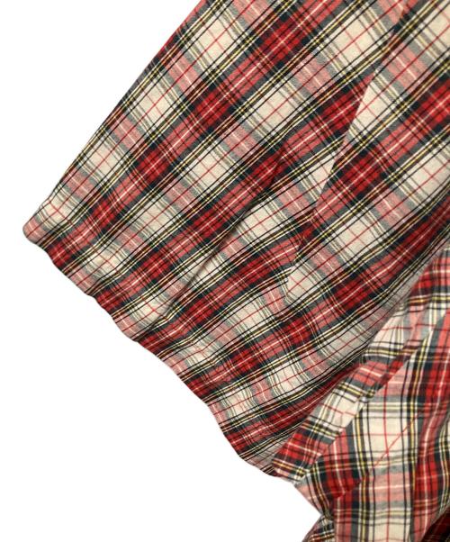 RALPH LAUREN（ラルフローレン）RALPH LAUREN (ラルフローレン) チェック半袖シャツ レッド×ベージュ レッド×ベージュ サイズ:Lの古着・服飾アイテム