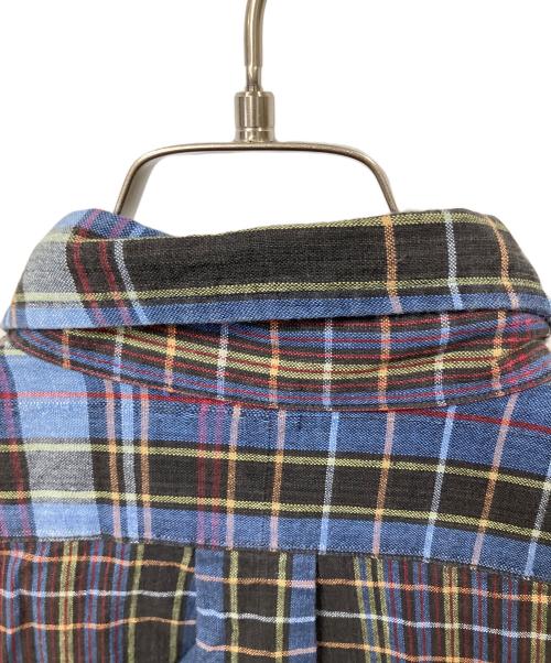 RALPH LAUREN（ラルフローレン）RALPH LAUREN (ラルフローレン) 半袖チェックシャツ ネイビー×ブラック ネイビー×ブラック サイズ:Lの古着・服飾アイテム