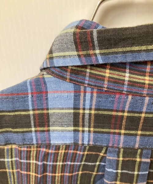 RALPH LAUREN（ラルフローレン）RALPH LAUREN (ラルフローレン) 半袖チェックシャツ ネイビー×ブラック ネイビー×ブラック サイズ:Lの古着・服飾アイテム