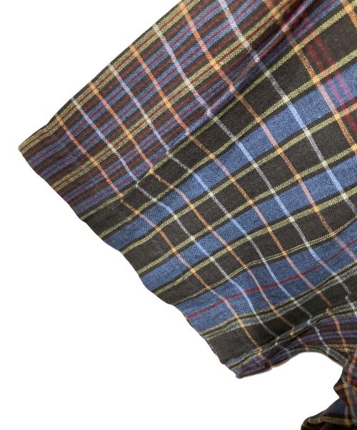 RALPH LAUREN（ラルフローレン）RALPH LAUREN (ラルフローレン) 半袖チェックシャツ ネイビー×ブラック ネイビー×ブラック サイズ:Lの古着・服飾アイテム