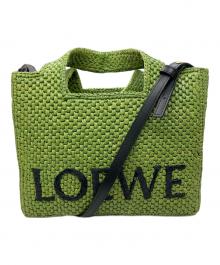 LOEWE（ロエベ）の古着「ロエベフォント トート スモール」｜グリーン