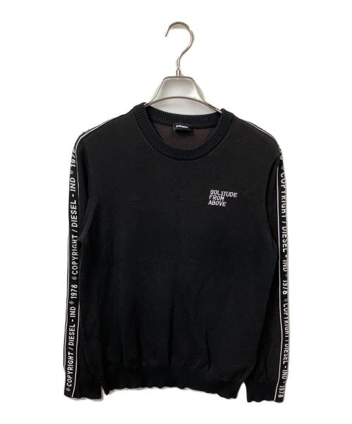 DIESEL（ディーゼル）DIESEL (ディーゼル) コットンビスコースニット ブラック サイズ:Sの古着・服飾アイテム