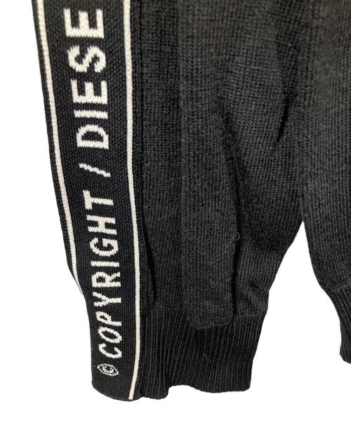 DIESEL（ディーゼル）DIESEL (ディーゼル) コットンビスコースニット ブラック サイズ:Sの古着・服飾アイテム