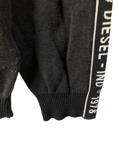 DIESEL（ディーゼル）DIESEL (ディーゼル) コットンビスコースニット ブラック サイズ:Sの古着・服飾アイテム