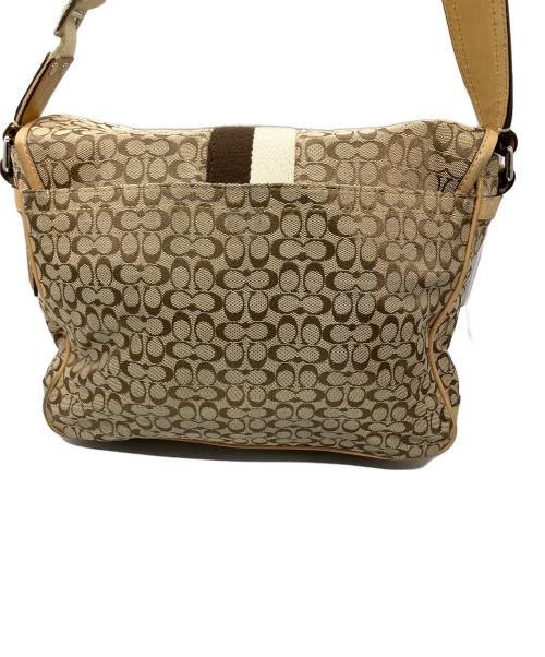 COACH（コーチ）COACH (コーチ) ショルダーバッグ シグネチャーキャンバス ベージュの古着・服飾アイテム