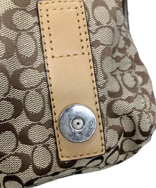 COACH（コーチ）COACH (コーチ) ショルダーバッグ シグネチャーキャンバス ベージュの古着・服飾アイテム