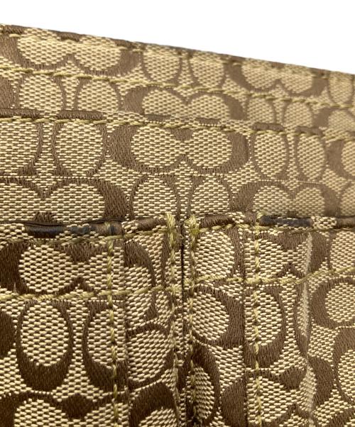 COACH（コーチ）COACH (コーチ) ショルダーバッグ シグネチャーキャンバス ベージュの古着・服飾アイテム