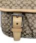 中古・古着 COACH (コーチ) ショルダーバッグ シグネチャーキャンバス ベージュ：7000円