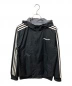 adidas Originalsアディダスオリジナル）の古着「イタスカ リバーシブル ウィンドブレーカー」｜ブラック×グレー