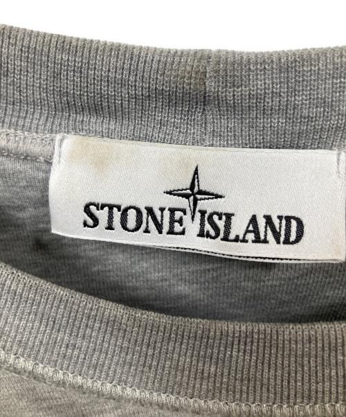 STONE ISLAND（ストーンアイランド）STONE ISLAND (ストーンアイランド) 長袖カットソー グレー サイズ:Mの古着・服飾アイテム