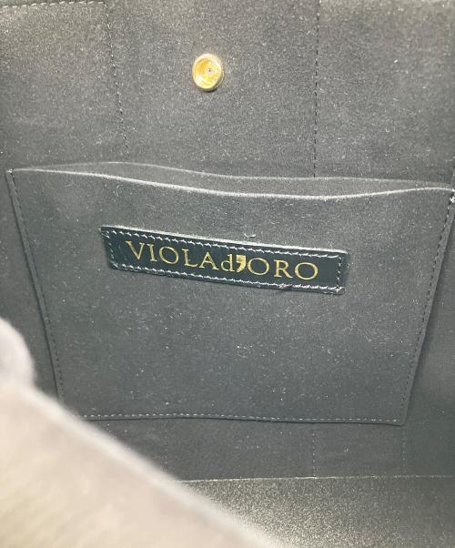 VIOLAd'ORO（ヴィオラドーロ）VIOLAd'ORO (ヴィオラドーロ) 2WAYバッグ ブラック ブラックの古着・服飾アイテム