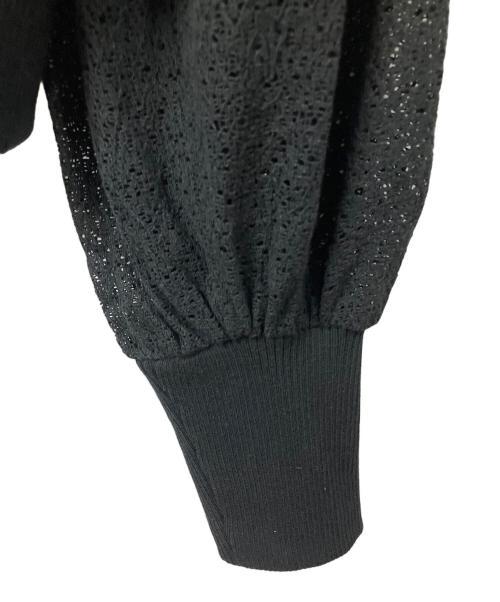 MACPHEE（マカフィー）MACPHEE (マカフィー) リンクルレース ジップアップブルゾン ブラック サイズ:36の古着・服飾アイテム