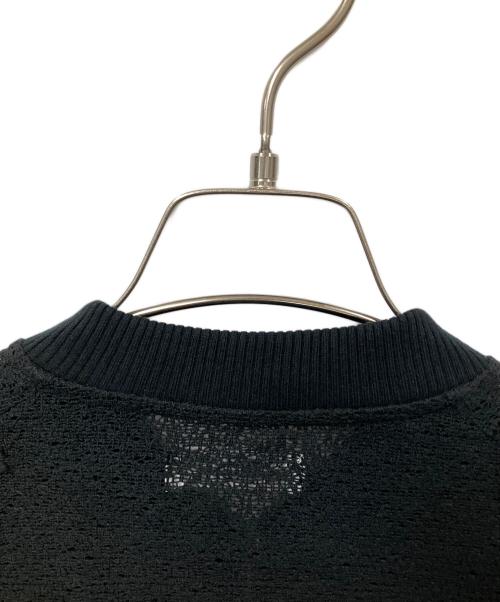 MACPHEE（マカフィー）MACPHEE (マカフィー) リンクルレース ジップアップブルゾン ブラック サイズ:36の古着・服飾アイテム