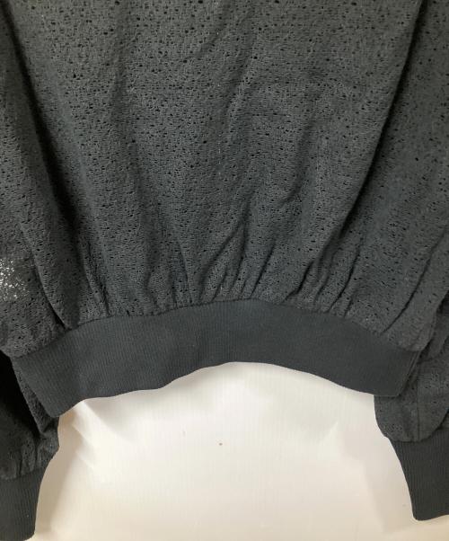 MACPHEE（マカフィー）MACPHEE (マカフィー) リンクルレース ジップアップブルゾン ブラック サイズ:36の古着・服飾アイテム