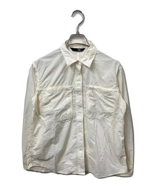 THE NORTH FACE（ザ ノース フェイス）THE NORTH FACE (ザ ノース フェイス) ラッスルキャノピーシャツ アイボリー ホワイト サイズ:Mの古着・服飾アイテム