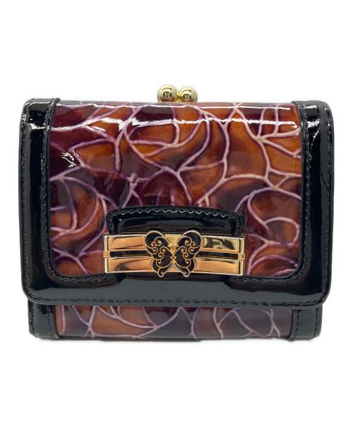 ANNA SUI（アナスイ）ANNA SUI (アナスイ) 3つ折り財布 ブラックの古着・服飾アイテム