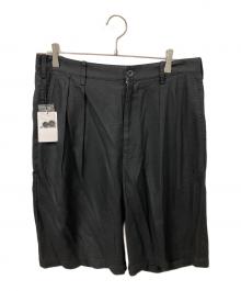 Schott（ショット）の古着「ワイドシルエットリネンショーツ」｜ブラック
