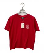 AVIREXアヴィレックス）の古着「SIGNATURE VARSITY LOGO T-SHIRT」｜レッド