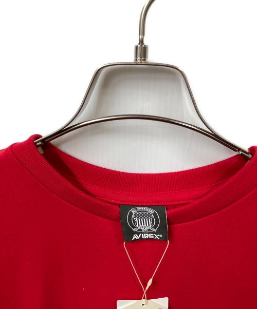 AVIREX（アヴィレックス）AVIREX (アヴィレックス) SIGNATURE VARSITY LOGO T-SHIRT レッド サイズ:FREE 未使用品の古着・服飾アイテム