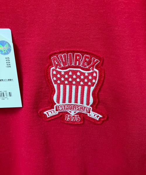 AVIREX（アヴィレックス）AVIREX (アヴィレックス) SIGNATURE VARSITY LOGO T-SHIRT レッド サイズ:FREE 未使用品の古着・服飾アイテム