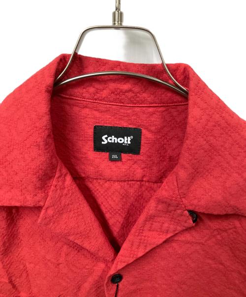 Schott（ショット）Schott (ショット) JACQUARD SHIRT レッド サイズ:XXL 未使用品の古着・服飾アイテム