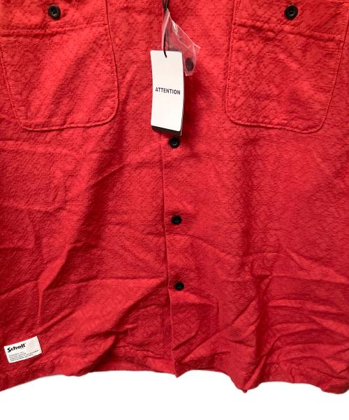 Schott（ショット）Schott (ショット) JACQUARD SHIRT レッド サイズ:XXL 未使用品の古着・服飾アイテム
