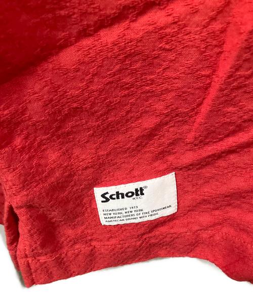Schott（ショット）Schott (ショット) JACQUARD SHIRT レッド サイズ:XXL 未使用品の古着・服飾アイテム