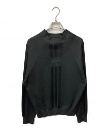 VERSACE Sport（ヴェルサーチ スポーツ）の古着「薄手ニット ブラック」｜ブラック