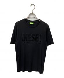 DIESEL（ディーゼル）の古着「ロゴ半袖カットソー ブラック」｜ブラック