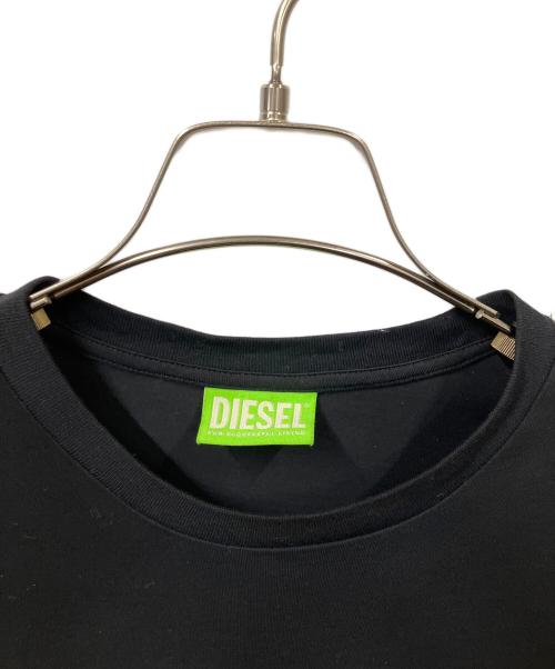 DIESEL（ディーゼル）DIESEL (ディーゼル) ロゴ半袖カットソー ブラック ブラック サイズ:sの古着・服飾アイテム