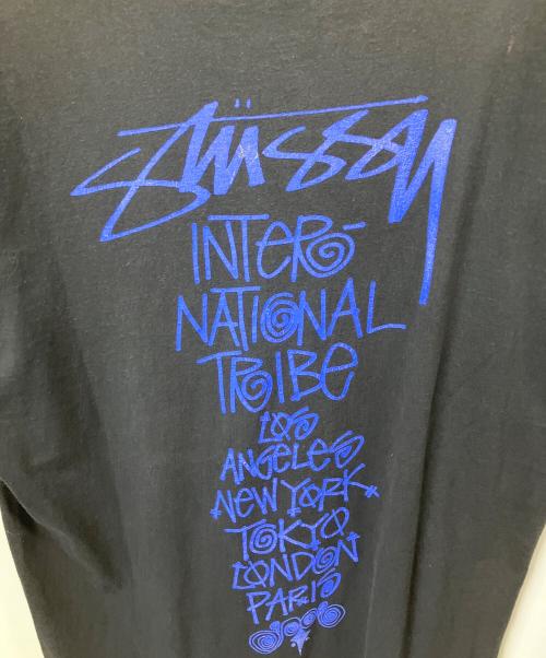 stussy（ステューシー）stussy (ステューシー) TRIBE STACK TEE ブラック サイズ:Lの古着・服飾アイテム