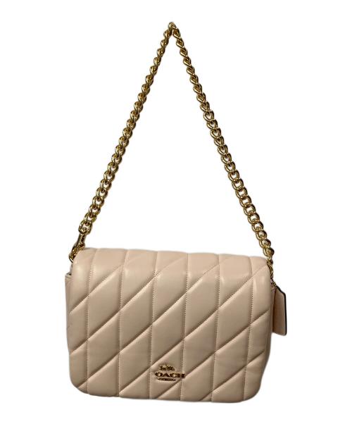 COACH（コーチ）COACH (コーチ) クイン バッグ・キルティング ピンクの古着・服飾アイテム