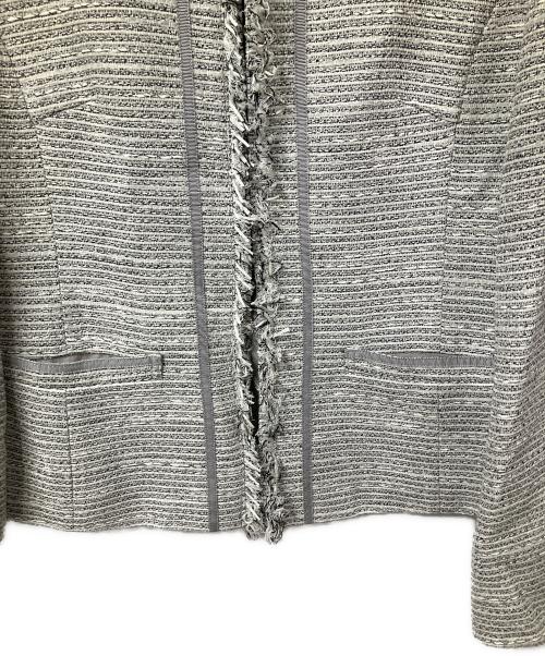 NEWYORKER（ニューヨーカー）NEWYORKER (ニューヨーカー) ノーカラージャケット グレー グレー サイズ:9 未使用品の古着・服飾アイテム
