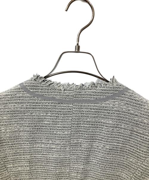 NEWYORKER（ニューヨーカー）NEWYORKER (ニューヨーカー) ノーカラージャケット グレー グレー サイズ:9 未使用品の古着・服飾アイテム
