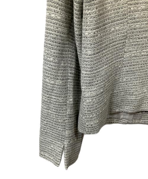 NEWYORKER（ニューヨーカー）NEWYORKER (ニューヨーカー) ノーカラージャケット グレー グレー サイズ:9 未使用品の古着・服飾アイテム