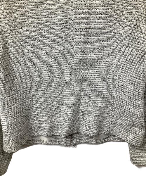 NEWYORKER（ニューヨーカー）NEWYORKER (ニューヨーカー) ノーカラージャケット グレー グレー サイズ:9 未使用品の古着・服飾アイテム
