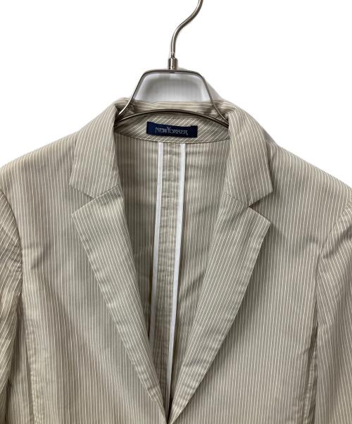 NEWYORKER（ニューヨーカー）NEWYORKER (ニューヨーカー) セットアップスーツ ストライプ　ベージュ ベージュ サイズ:9の古着・服飾アイテム